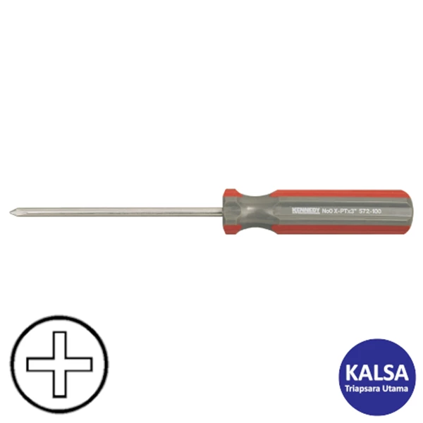 Obeng Plus Kennedy KEN-572-1000K Tip Size 0 Crosspoint Engineer and Electrician Screwdriver
