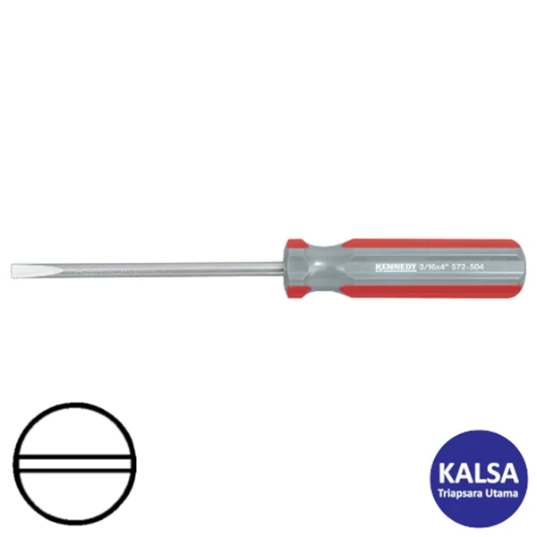 Kennedy KEN-572-4520K Tip Size 3.2 mm Parallel Tip Engineer and Electrician Screwdriver