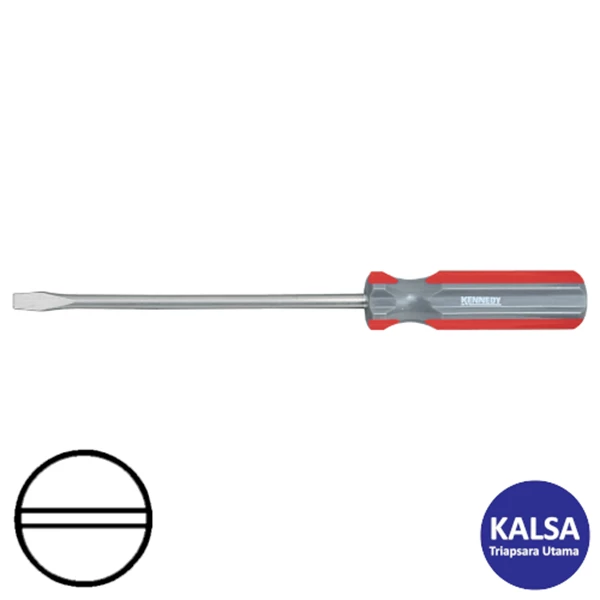 Kennedy KEN-572-4080K Tip Size 8.0 mm Flared Tip Square Blade Engineer and Electrician Screwdriver