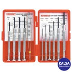 Obeng Presisi Kennedy KEN-572-9040K 11-Pieces Crosspoint and Flat Blade Set 1