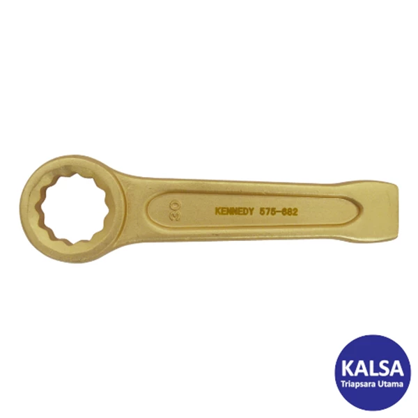 Kunci Ring Non-Sparking Kennedy KEN-575-6990K Size 70 mm Beryllium Copper Ring End Slogging Wrench