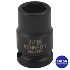 Kennedy KEN-583-8523K Size 15 mm Metric Chrome Molybdenum Impact Socket 1