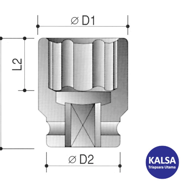 Mata Sock Kennedy KEN-583-8543K Size 17 mm Metric Chrome Molybdenum Standard Length Impact Socket
