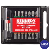 Kennedy KEN-573-6460K 15-Pieces Torsion Bit Set