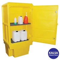 Romold PSC4 Size 920 x 720 x 1835 mm Polyethylene Spill Containment with Storage Cabinet