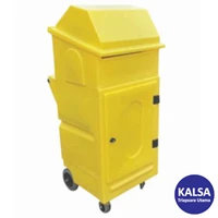 Romold PMCS4 Size 640 x 725 x 1520 mm Polyethylene Spill Containment with Lockable Cabinet on Wheel