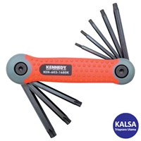 Kunci Bintang Kennedy Professional KEN-603-0720K 8-Pieces Torx TX Folding Hand Clip Set