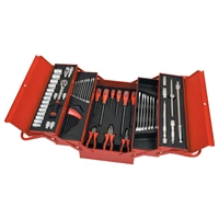 Kennedy KEN-595-0055K 21-Pieces General Purpose Tool Kit in Cantilever Tool Box Set