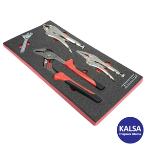 Kennedy KEN-595-0270K 4-Pieces Grip Set in 1/3 Width Foam Inlay for Tool Cabinet