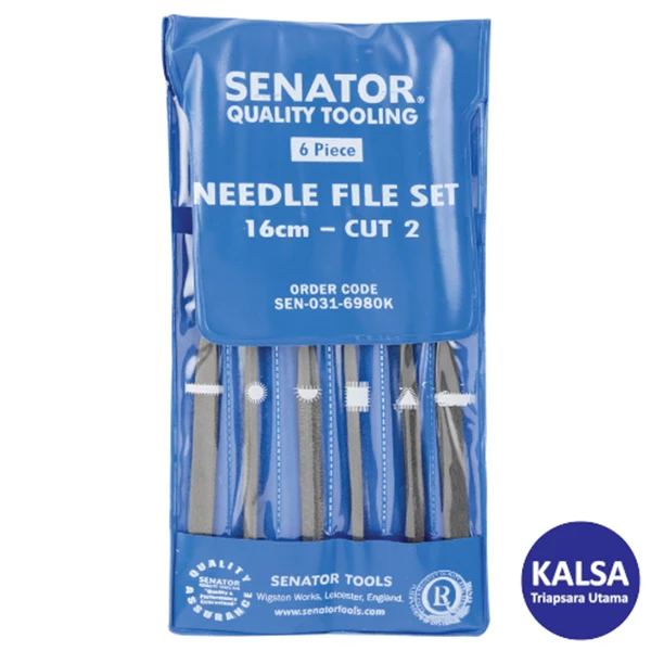 Kikir Senator SEN-031-6980K 6-Pieces Needle File Set