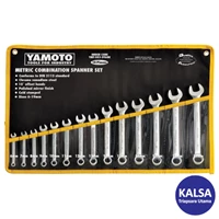 Kunci Kombinasi Yamoto YTM-582-4951R 14-Pieces Industrial Combination Spanner Set