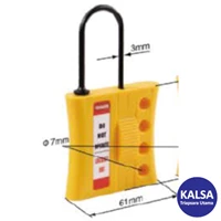 Safety Hasp Lototo LS430P Overall Size 61 x 107 mm Nylon Lockout Up To 4 Padlock