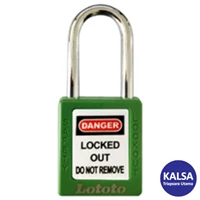 Safety Padlock Lototo L410GRN Shackle Length 38 mm Keyed Differ Charting System