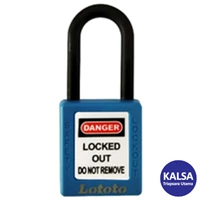 Safety Padlock Lototo L406MKBLU Shackle Length 38 mm Master and Alike / Differ Charting System