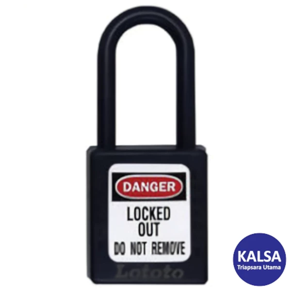 Gembok Safety Padlock Lototo L406MKBLK Shackle Length 38 mm Master and Alike / Differ Charting System