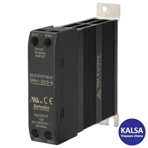 Autonics SRH1-2210-N Rated Load Current 10A Single-Phase Integrated Heatsink Type SSR Solid State Relay