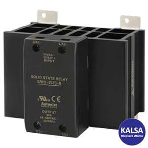 Autonics SRH1-2460-N Rated Load Current 60A Single-Phase Integrated Heatsink Type SSR Solid State Relay