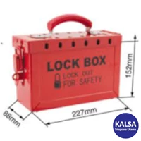 Portable Group Lockout Box Lototo L498B Size 227 x 152 x 88 mm
