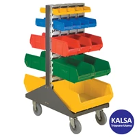 Matlock MTL-405-7410K Size 457 x 1080 mm Mobile Louvre Trolley Rack without Container