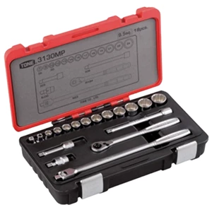 Kunci Sock Tone 3130MP with 18-Pieces Socket Wrench Set