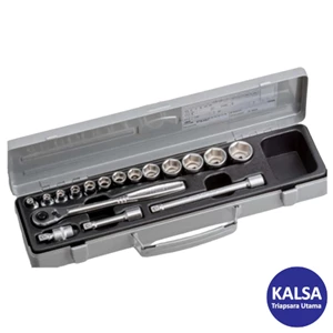 Kunci Sock Tone 1570MS with 17-Pieces Socket Wrench Set