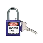 Brady 143164 Purple Compact Safety Padlock 1