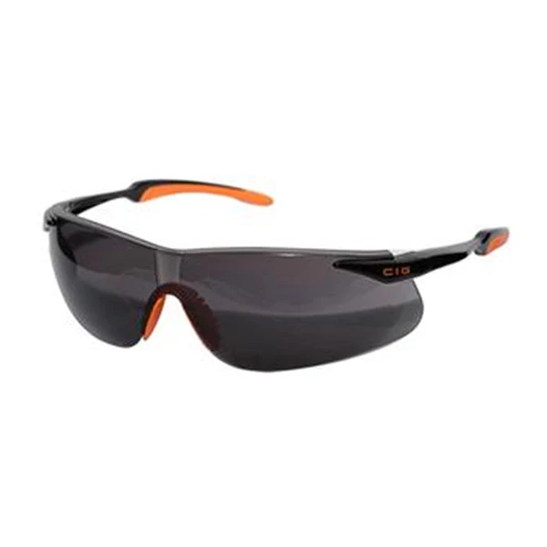 Kacamata Safety 13CIG1653 Barracuda hitam Orange bingkai dengan lensa I/O CIG