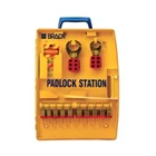 Brady 105931 Ready Access Padlock Station with 10 Steel Padlocks 1