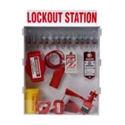 Brady 99700 Extra-Large Lockout Station with 18 Steel Padlocks 1