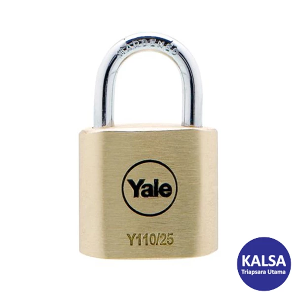 Yale Padlock Y110-25-115 Classic Series Outdoor Solid Brass 25 mm with Multi-pack