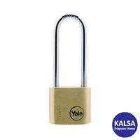 Yale Padlock Y110-30-150 Classic Series Outdoor Solid Brass Long Shackle 30 mm with Multi-pack