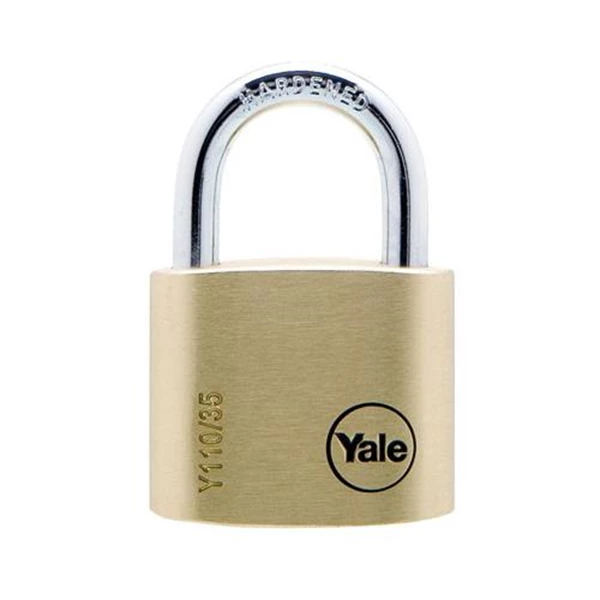 Yale Padlock Y110-35-121 Classic Series Outdoor Solid Brass 35 mm with Multi-pack