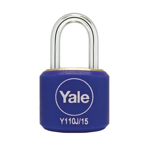 Yale Padlock Y110J-15-111-2 Classic Series Indoor Color Brass 15mm with Multi-pack