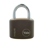 Yale Padlock Y110J-30-117-4 Classic Series Outdoor Black Cover Brass 34mm with Multi-pack 1