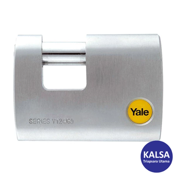 Yale Y124-60-110 Silver Series Outdoor Brass Straight Shackle 60 mm Security Padlock