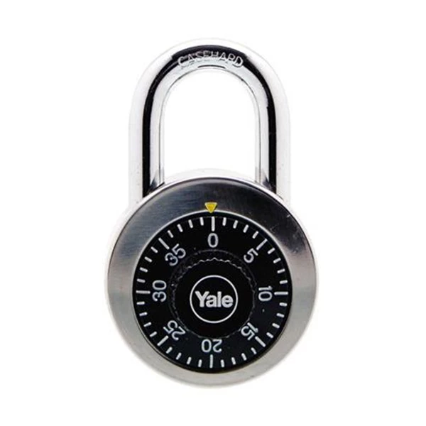 Yale Padlock Y140-50-122 Classic Series Stainless Steel Rotary Dial Combination