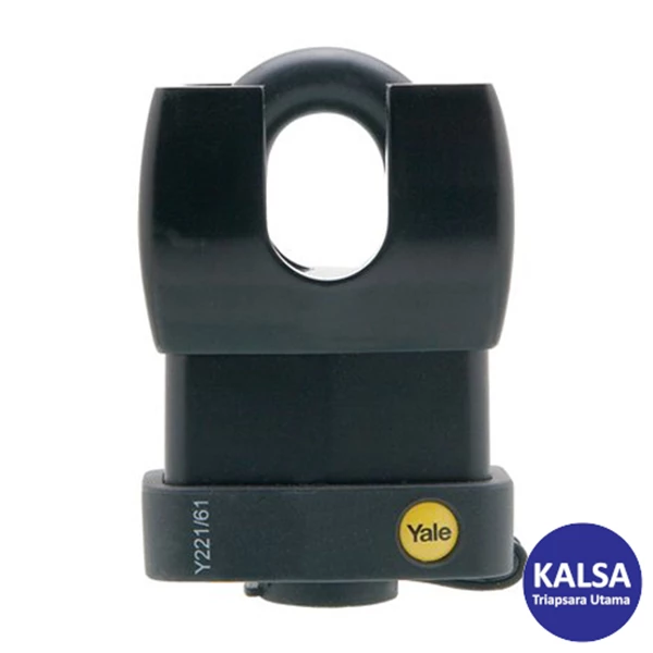 Yale Padlock Y221-61-130 Classic Series Weather Resistant Laminated Steel Closed Shackle 61 mm