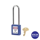 Master Lock 410LTBLU Keyed Different Safety Padlocks Zenex Thermoplastic 1