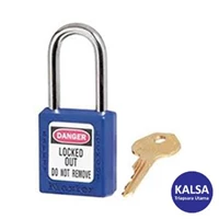 Gembok Master Lock 410MKBLU Master Keyed Safety Padlock Zenex Thermoplastic