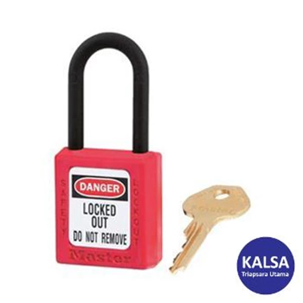Master Lock 406RED Keyed Different Safety Padlock Zenex Thermoplastic LOTO