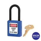 Master Lock 406BLU Keyed Different Safety Padlock Zenex Thermoplastic LOTO 1