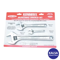 Kunci Inggris Kennedy KEN-501-1600K Chrome Finish Set Adjustable Wrench Set