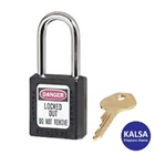 Master Lock 410KABLK Keyed Alike Safety Padlock Zenex Thermoplastic 1