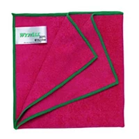Kain Lap Kimberly Clark 84980 Red Wypall Microfibre with Microban Wipers