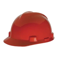 MSA Fastrack V-Gard Caps Red Head Protection