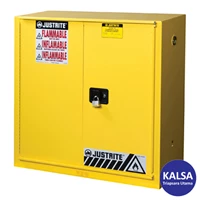 Justrite 893080 Yellow Industrial Safety Cabinet