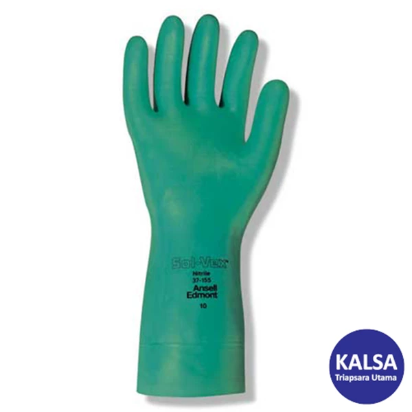 Ansell Solvex 37-155 Nitrile Immersion Chemical and Liquid Protection Glove