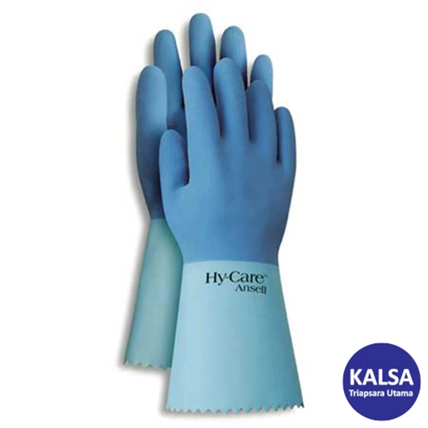 An FL 100s 87-255 Natural Rubber Latex Chemical and Liquid Protection Glove