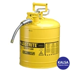 Safety Can Justrite 7250220 Type II Yellow AccuFlow with Hose 1