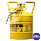 Safety Can Justrite 7350210 Type II DOT Yellow AccuFlow Transport and Dispensing 1
